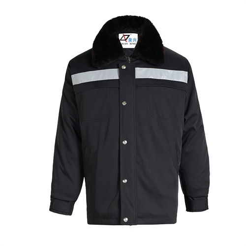 黑色防寒棉衣反光条